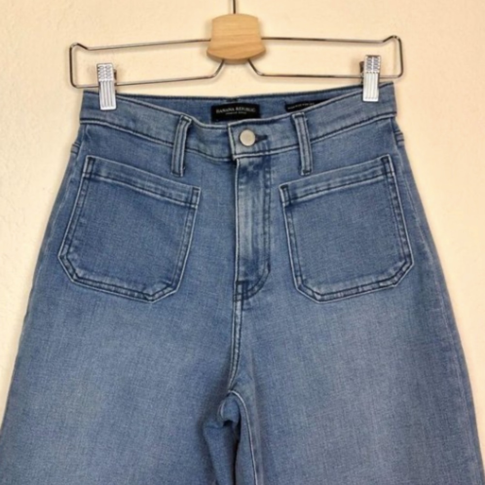 Banana Republic High-Rise Wide Leg Jeans